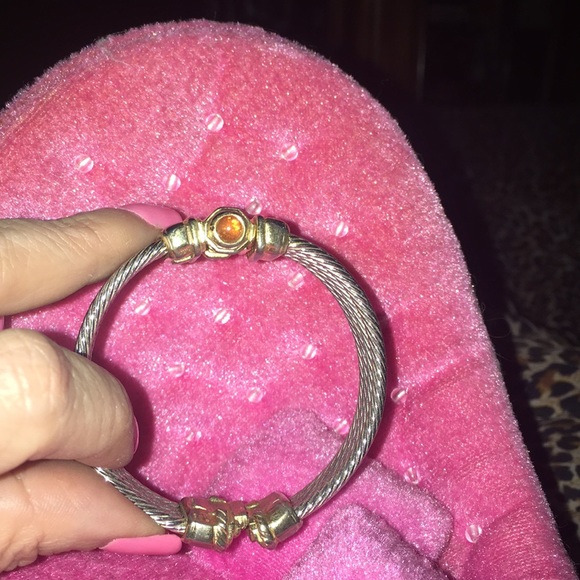 Cable Stainless Steel bangle Bracelet - Picture 3 of 4